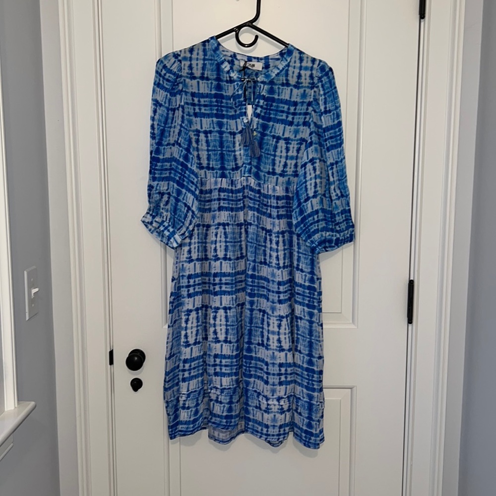 NWT Molin Nora Dress in Lapis Blue Batik Print, size S
